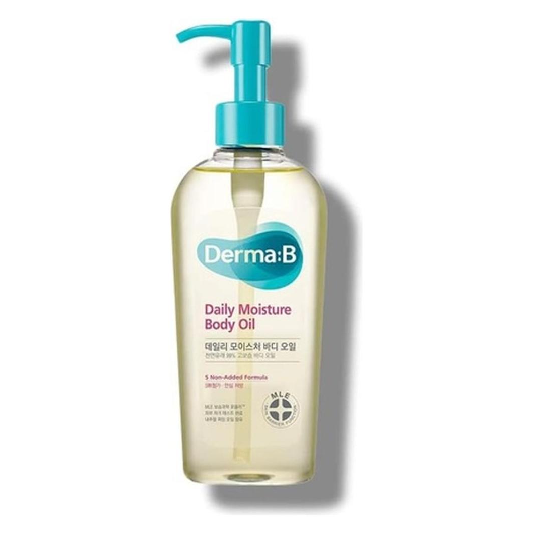 Derma:B Tägliche Feuchtigkeit für trockene Haut Natürlicher Ursprung mit Arganöl und Süssmandelöl (Körperöl, 200 ml) (DMB-41538)