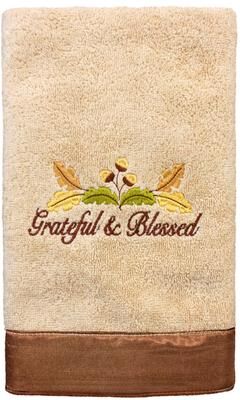 Authentic Hotel and Spa Blessed - Embroidered Luxury 100% Turkish Cotton Hand Towel