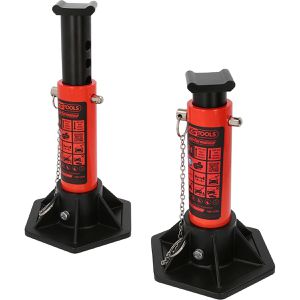 KS-Tools Unterstellbock Performance 160.1240, Tragkraft 3t, 260-390 mm, höhenverstellbar, 2 Stück