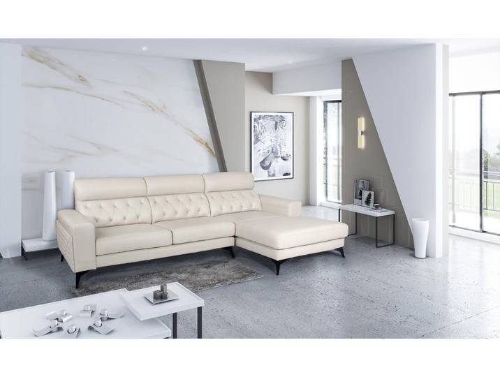 Salottini Ecksofa Luxus Ecksofa Modell McCallan Leder Eckcouch VOLLLEDER, 2 Teile, Vollleder
