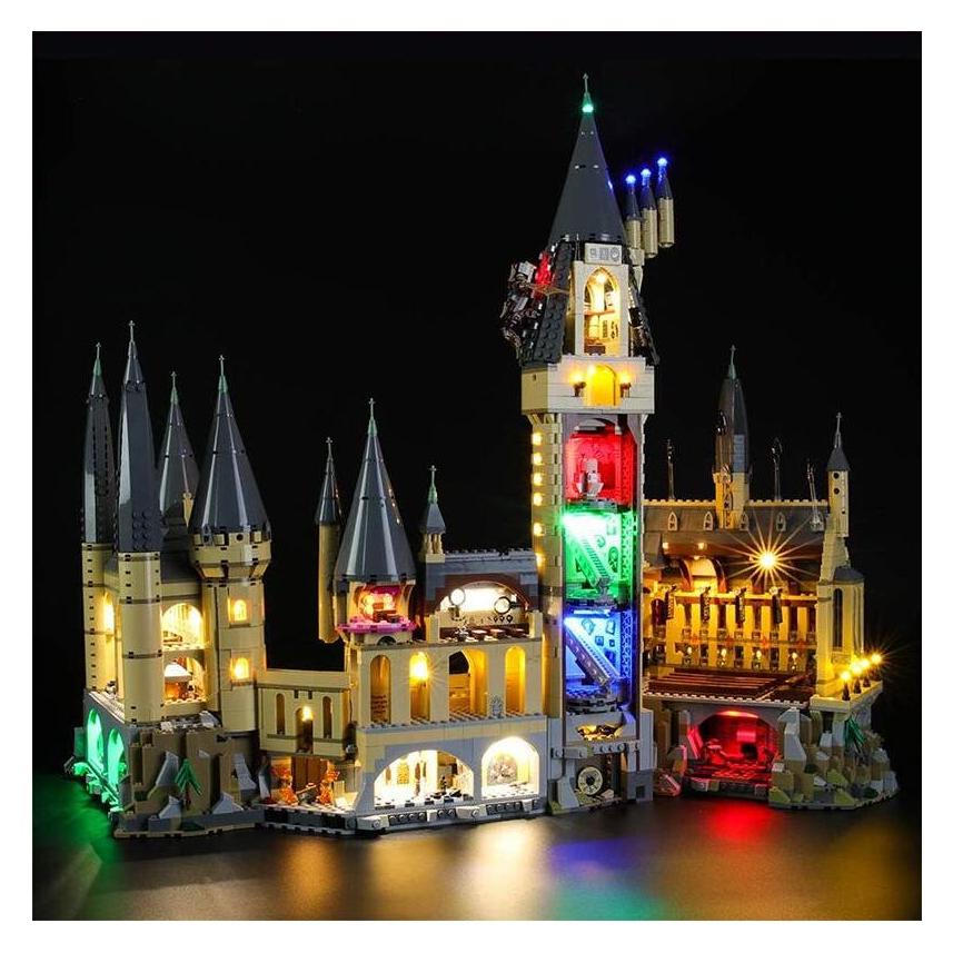 BrickBling LED Licht Set für LEGO Harry Potter: Schloss Hogwarts (71043) inkl. Fernbedienung (P10305-D)
