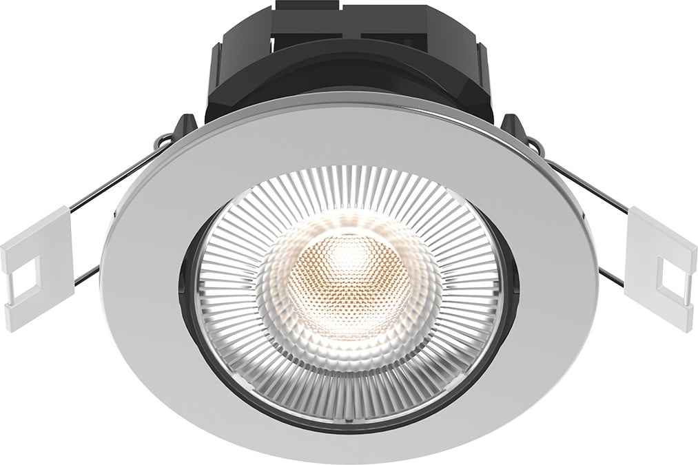 Smart home LED inbouwspot Down Circle metaalgrijs 8,5 cm