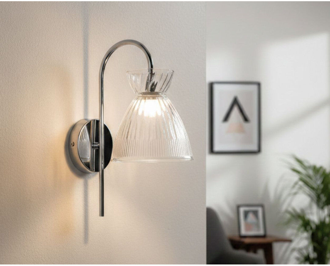 Firstlight LED Armed Sconce Clear 30cm H X 13.8cm W X 22cm D
