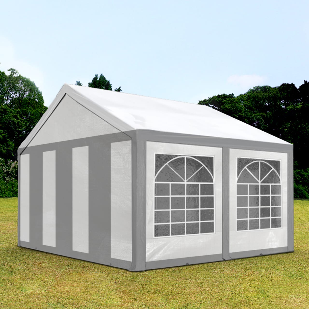 TOOLPORT 3x4m Marquee / Party tent, PE 450, grey-white - (91119)