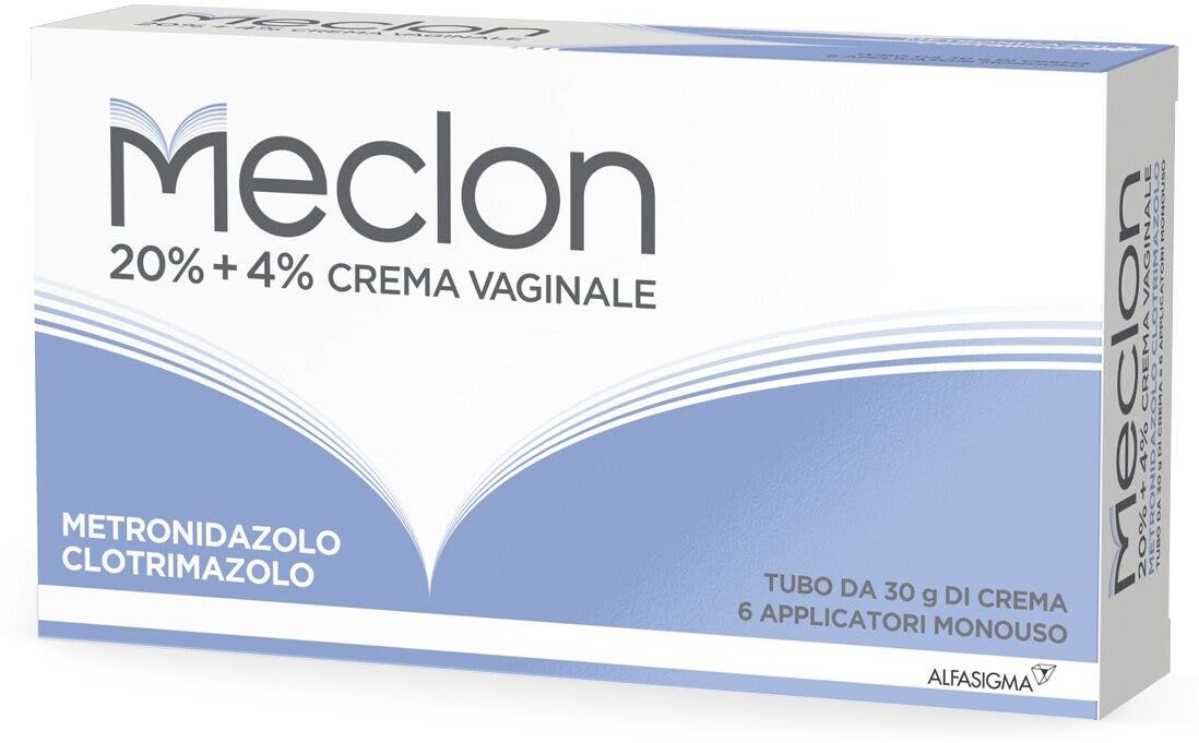 Meclon Crema Vaginale 20% + 4% con 6 Applicatori 30 g