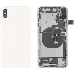 iPhone XS Max Gehäuse mit Backcover Silber