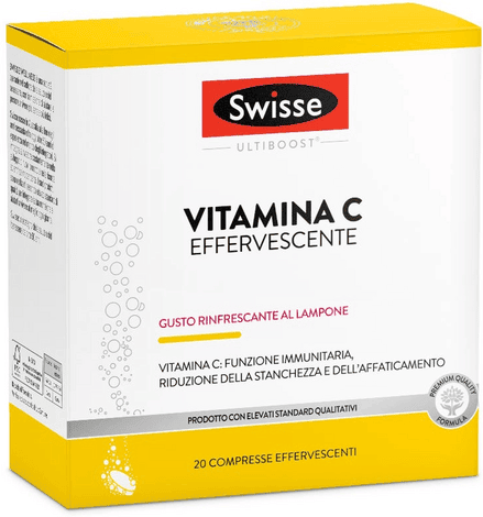 Swisse Vitamina C Effervescente Integratore 20 Compresse