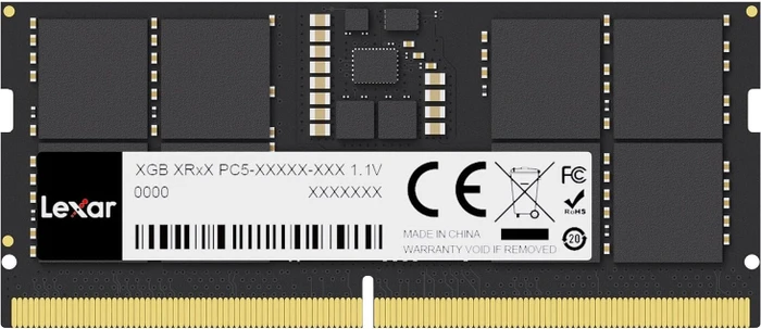 8GB(1x8GB) Lexar SODIMM 5600Mhz (black)
