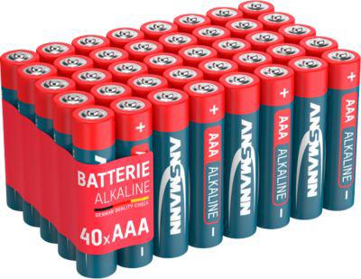 Alkaline Batterien Ansmann, Micro AAA, 7 Jahre Lebensdauer, 40 Stück