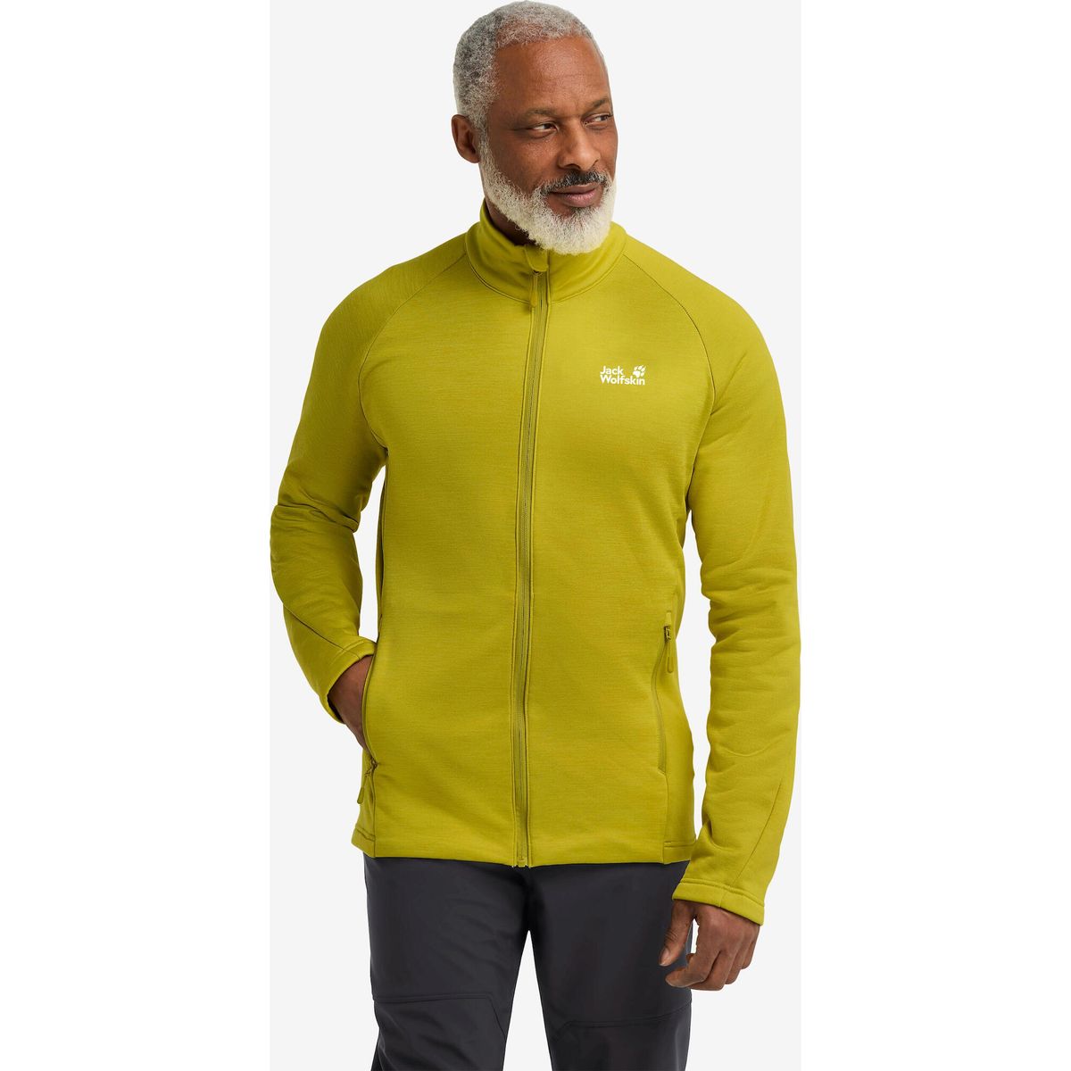 Jack Wolfskin Peak District Full Zip M chartreuse (M0053) S A65274_M0053_A06