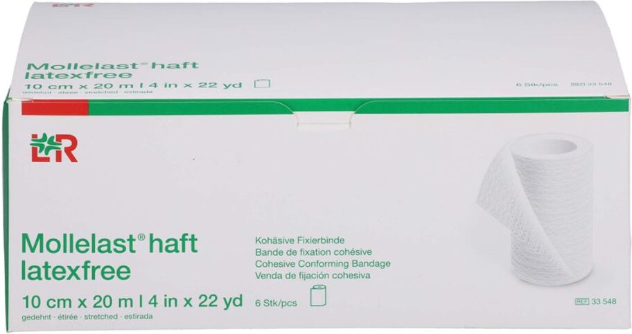 Mollelast Haft Binden Latexfrei 10 Cmx20 M Weiß