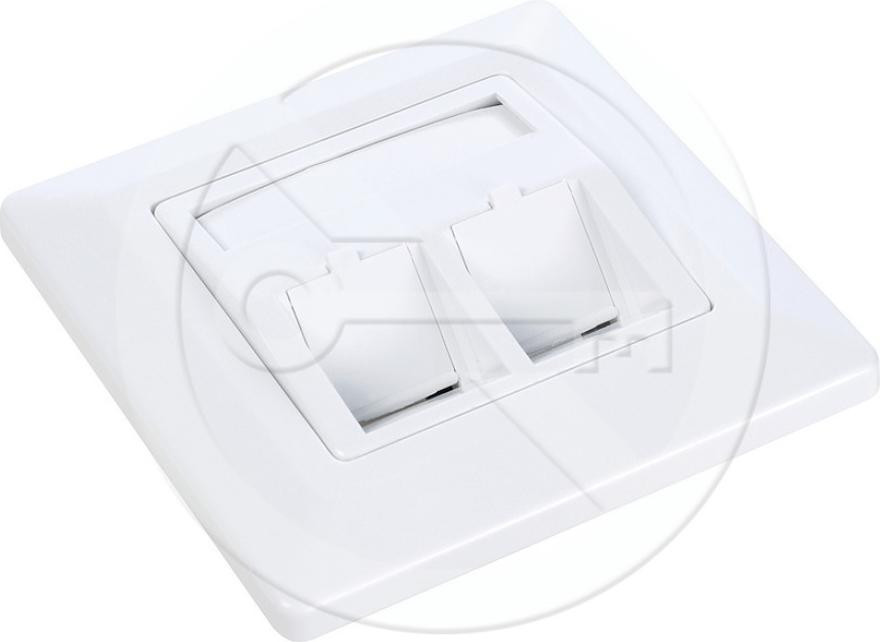 Solarix SX9-2-0-WH behuizing voor 2 Keystone-modules