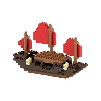 BRIXIES 200036 - Drachenboot, 3D Konstruktionsbausatz aus Ministeinen, 174 Teile