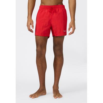 Badeshorts CHAMPION "Beachshort Standard Fit", Herren, Gr. S, N-Gr, rot (isa), Web, Polyamid, Badehosen Badeshorts, schnelltrocknendes Material, aus Polyamid, bequeme Passform