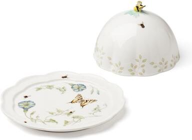 Lenox Butterfly Meadow Beehive Covered Butter Dish