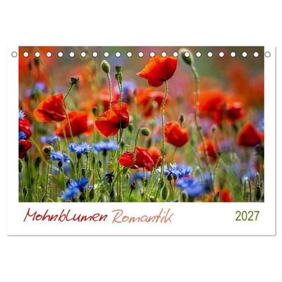 Mohnblumen Romantik (Tischkalender 2027 DIN A5 quer), CALVENDO Monatskalender