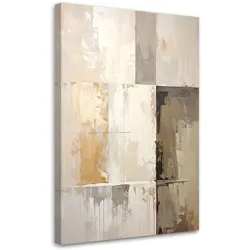LEINWANDBILD, Moderne Beige Abstrakt