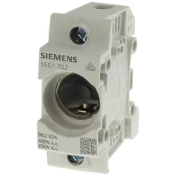 Siemens 5SG1702 NEOZED, Sicherungssockel, D02, 1-polig, 63 A, Un AC: 400 V, Un DC: 250 V  - 15 Stück