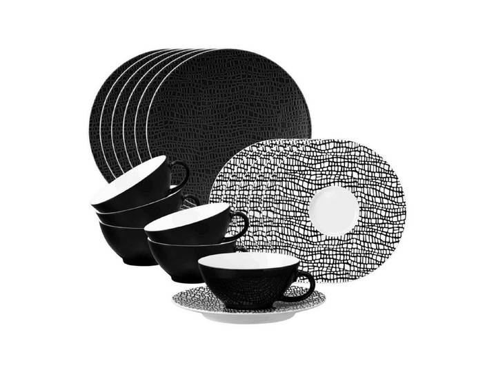 Seltmann Weiden Teeservice Life Fashion Teeservice 18-tlg. (18-tlg), 6 Personen, Porzellan