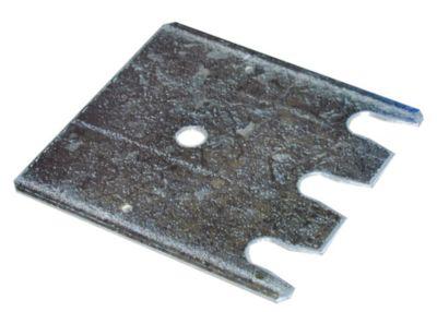 Schulte Lagertechnik Fußplatten-Unterlegblech für Ständerrahmen S635-B20 und S645-B25, Stärke 1 mm, verzinkt, 5 Stück