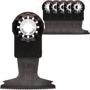 Makita Multifunktionswerkzeug-Zubehör B-64820-5, TMA048, 65 x 40 mm, Tauchsägeblatt, Starlock, 5 Stück