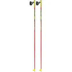 LEKI Langlauf-Skistöcke Skistöcke Langlauf Genius Carbon, Größe 140 in Rot Rot