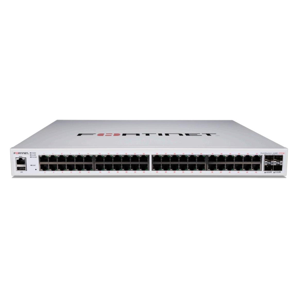 Fortinet FortiSwitch-448E-FPOE - Layer 2/3 FortiGate switch controller compatible PoE+ switch with 4 (48 Ports) (FS-448E-FPOE)