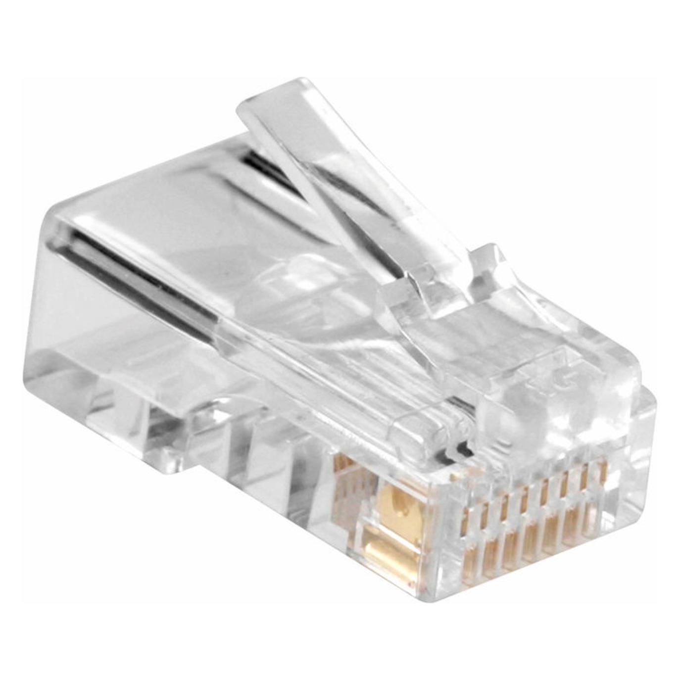 ACT Modular CAT5E RJ-45 Connector (10 pieces), Zip Bag (AC4110)