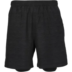 ENDURANCE Vanclause Melange 2in1 Shorts Herren 1001BM - black melange S