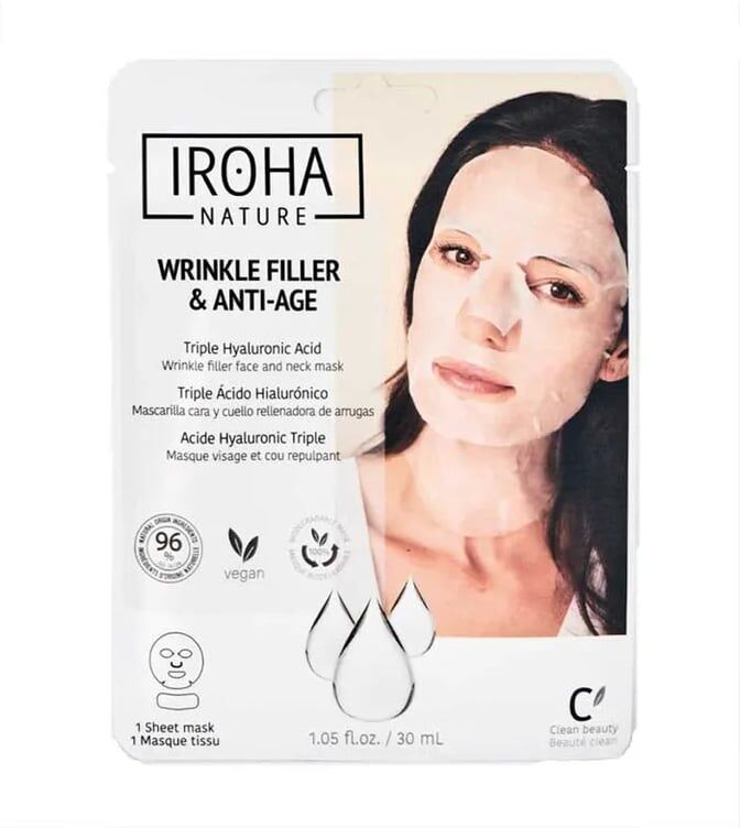 Iroha Nature Máscara Preenchimento E Anti-Idade Com Ácido Hialurónico Triplo 30 ml