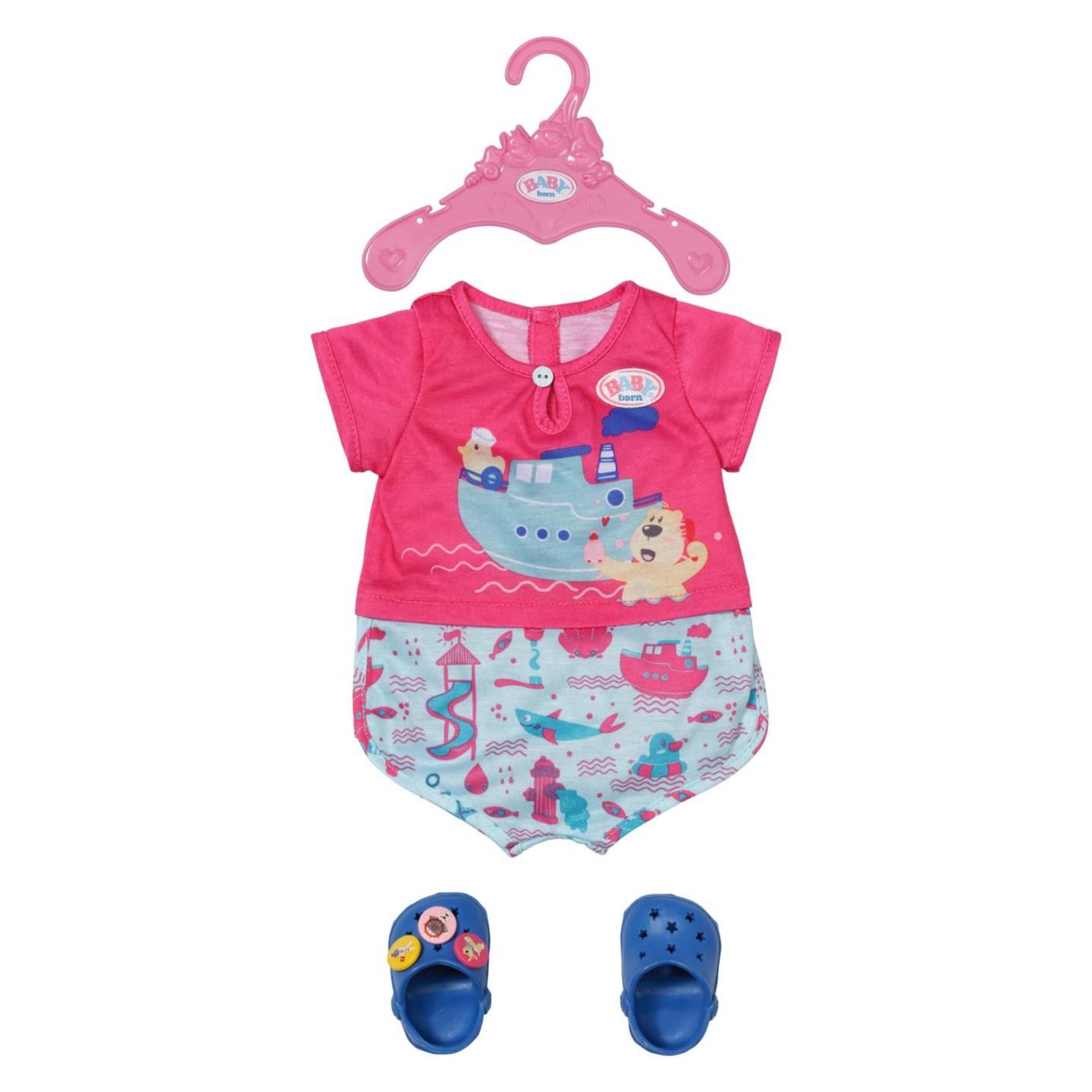Baby Born Bath Pyjamas & Clogs (830628)