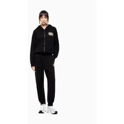 EA7 für Damen. 7W000942_AF12473 Trainingsanzug Visibility schwarz (M), Lässig, Sportlich, Multisport, Polyester, Langarm