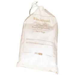 Wäschebeutel "Royal" Weiss-Gold umweltfreundliche PE-Folie 50 Stück