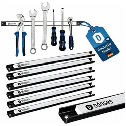 Dönges, Werkzeugwand, Magnet Werkzeugleiste 45cm weiss 6 Stück