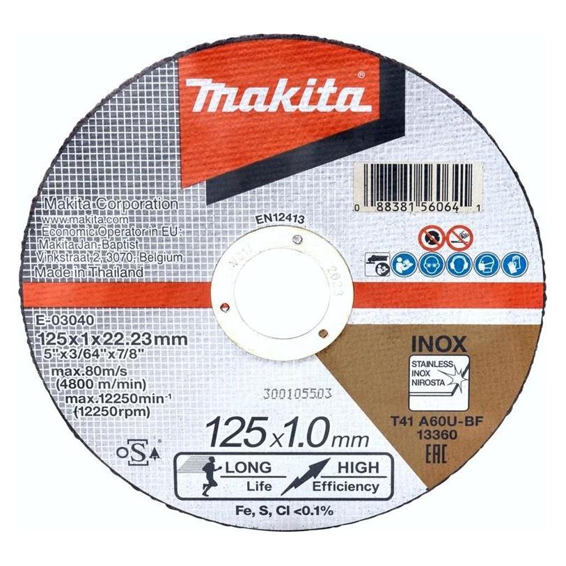 Makita CUTTING WHEEL 125X1.0 RST A60U (E) (E-03040)