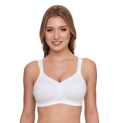 Minimizer-BH SUSA "London", Damen, Gr. 95, Cup D, weiß, Obermaterial: 76% Polyamid, 24% Elasthan, BHs Minimizer-BH, vorgeformte Cups, Spitze, blickdicht, elastisch