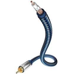 Inakustik Premium Mono-Subwooferkabel (2 m, Cinch Kabel), Audiokabel