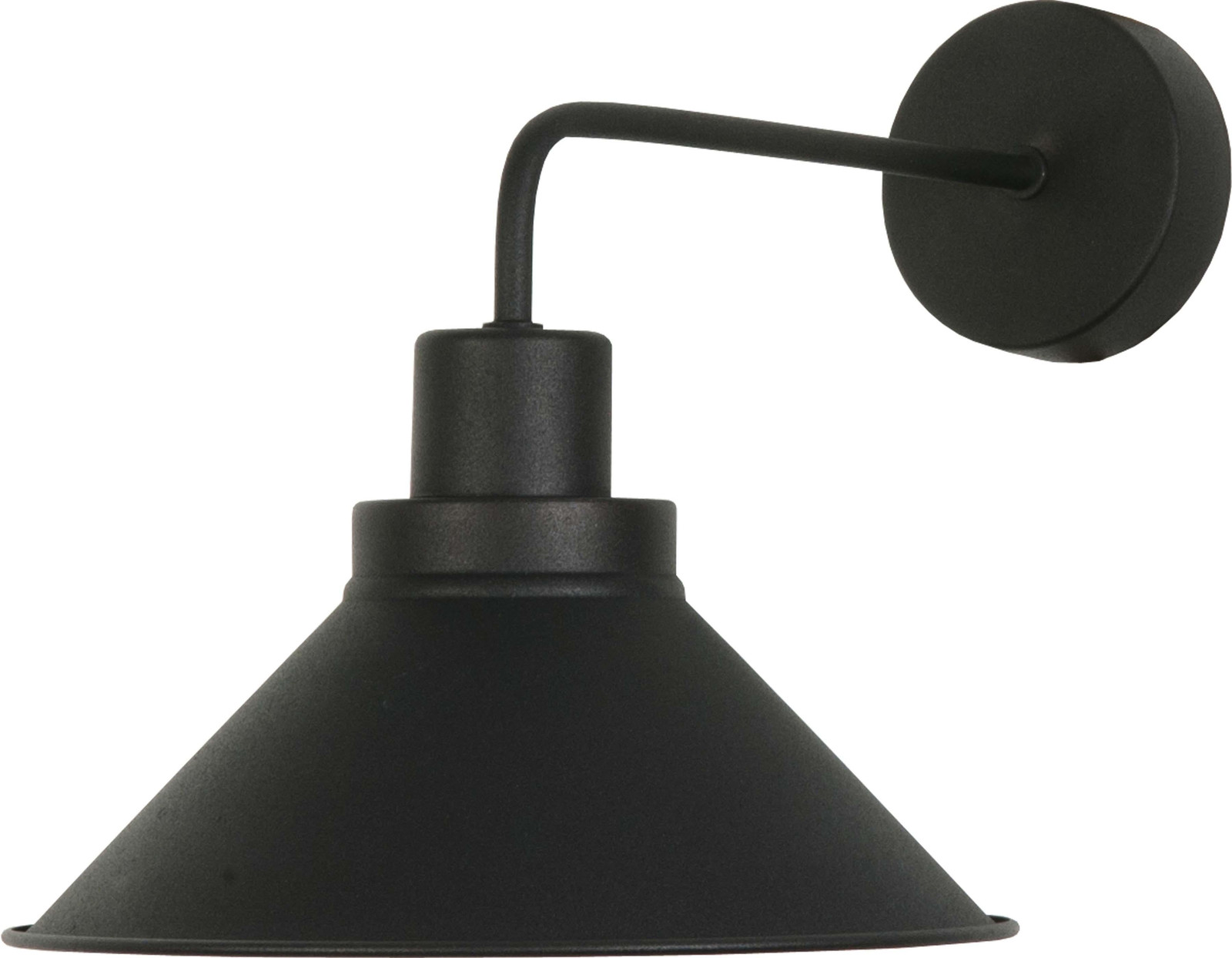 Edylit Industriële wandlamp in loft-stijl, zwart, model KLOE 13-343