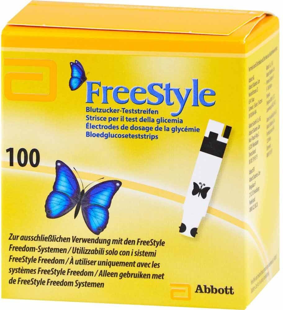 Precision Freestyle Teststreifen ohne Codier. 100stk