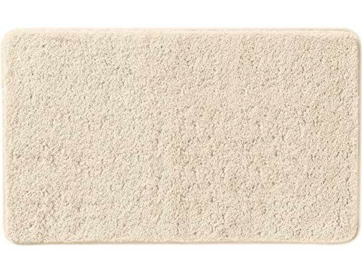 Erwin Müller Badematte, Badteppich, Badvorleger Rhodos Uni rutschhemmend Natur Größe 50x80 cm - ultraweich, extrem saugfähig, flusenarm