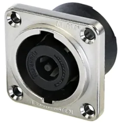NEUTRIK® speakON®, 8-pol , Metall-, Löttechnik-Einbaustecker, versilberte(r) Kontakt(e), Type G, nickelfarben