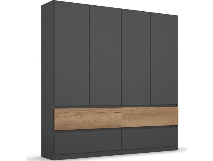 rauch Drehtürenschrank Winnipeg grifflose Front, Schubkästen m. Griffmulde, auch mit Beleuchtung