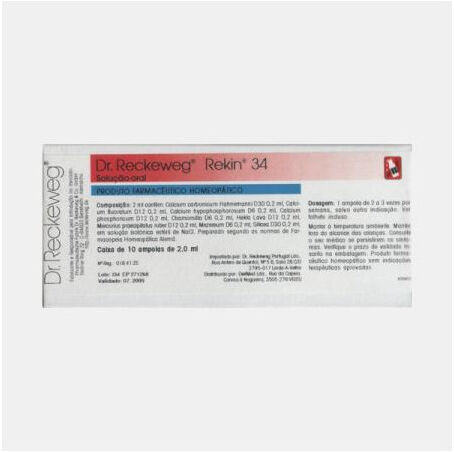 DR. RECKEWEG REKIN 34 10 AMPOLAS