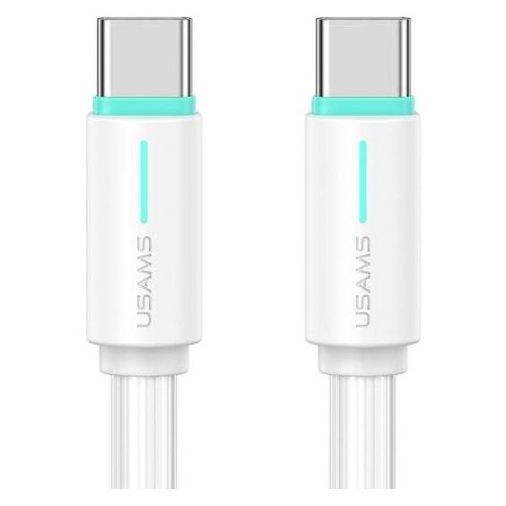 Usams Kabel USB-C/USB-C 1m SJ734 biały/white YU Series SJ734USB02 (US-SJ734) (1 m, 60 W) (SJ734USB02)