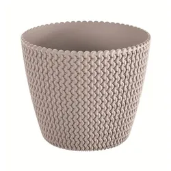 Prosperplast - Runde Kunststoffpflanztöpfe 5L Splofy in Mocca, Ø21,8 x 18,4 cm