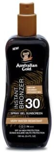 Australian Gold Instant Bronzer Spray Gel Tamanho de Viagem SPF30 100ml