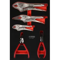KS Tools Zangen-Satz in Schaumstoffeinlage, 7-tlg - 812.0007