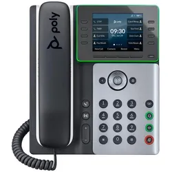 HP Poly Edge E300, Telefon, Schwarz, Silber