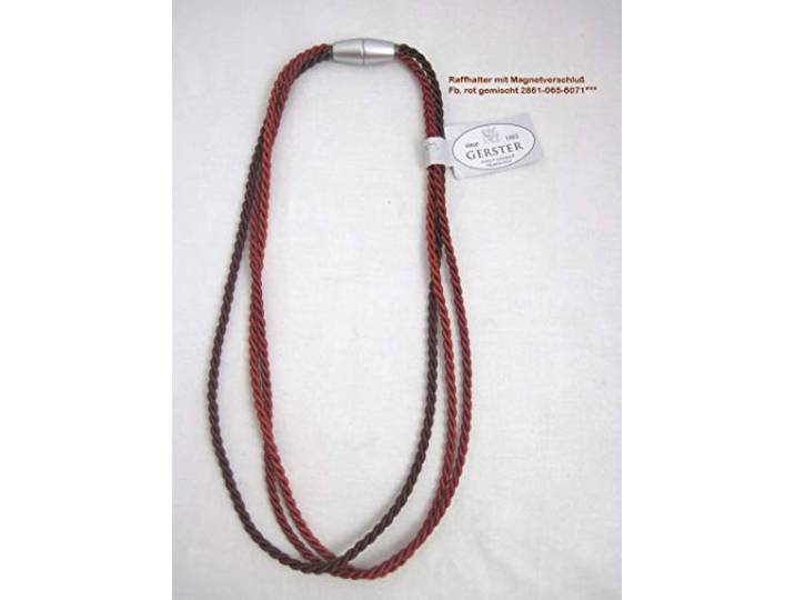Gerster Raffhalter mit Magnetverschluss 64/32 cm rot gemischt Fb. 6071