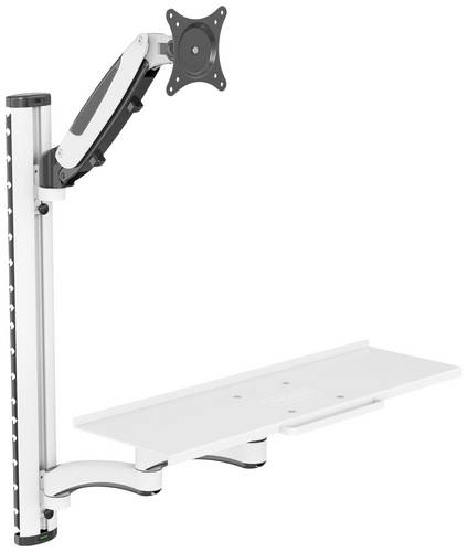 DIGITUS WAH Arbeitspl. 0-32 1TFT+TAS 2Gelenke weiß Max.8KG Multimedia-Technik Wandhalterung